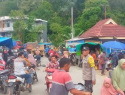 Jelang Iduladha, Polsek Mambi Lakukan Pengamanan Pasar