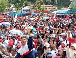 Kampanye Akbar, Ribuan Massa Pendukung Paslon Nomor 2 Padati Lapangan Kondosapata Mamasa