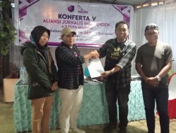 Konferta V, Frendy-Rahma Terpilih Menahkodai AJI Kota Mandar Periode 2025-2028