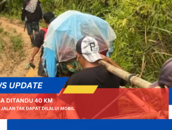VIDEO: Warga Salu Makki Mamuju Ditandu Sejauh 40 Km ke Puskesmas Gegara Japan Rusak