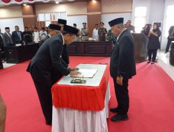 DPRD Lutra Gelar Rapat Paripurna Sertijab Bupati dan Wabup, Andi Abdullah Rahim Sampaikan Pidato