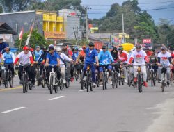 Meriahkan HUT RI, Sepeda Santai Merah Putih Digelar di Kabupaten Luwu Utara
