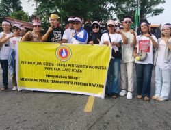 PGPI Luwu Utara Ikut Demo Perjuangkan Pembentukan Provinsi Luwu Raya