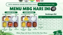 MBG SPPG Mamasa Mambi Rantebulahan Jangkau 2.520 Penerima, Menu Bergizi Disalurkan ke Sekolah dan Posyandu