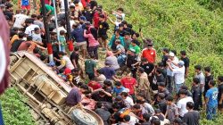 Truk Tabrak Pick Up di Mambi, Satu Orang Tewas, Tiga Korban Dirujuk ke Polman
