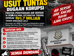 Aktivis Mamasa Desak Kejari Usut Dugaan Korupsi Proyek Air Bersih Rp1,7 Miliar di Desa Kalama