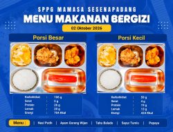 SPPG Sesenapadang Salurkan MBG ke 2.240 Penerima Manfaat