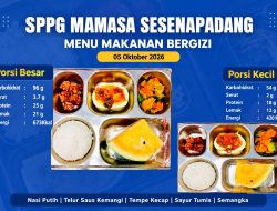 SPPG Sesenapadang Salurkan MBG untuk 2.240 Sasaran, Menu Telur hingga Tumis Pakcoy