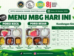 SPPG Mambi Rantebulahan Salurkan MBG untuk 2.520 Penerima Manfaat