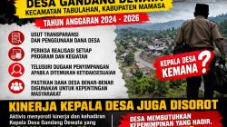 Aktivis Mamasa Desak Kejari Periksa Dana Desa Gandang Dewata 2024–2026